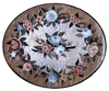 Мозаика - Медальон из цветочных листьев