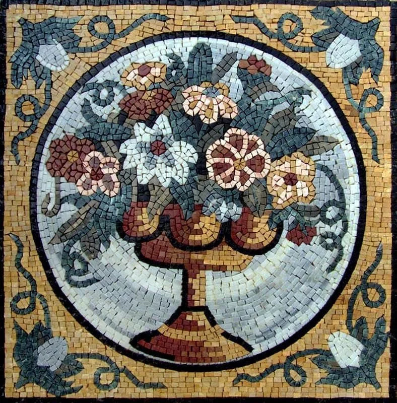 Art de la mosaïque - Fruits et fleurs