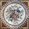 Arte em mosaico - flor geométrica