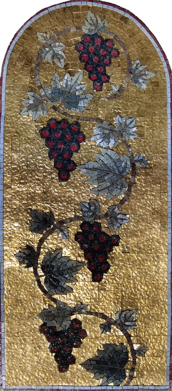 Arte mosaico - Vid de uva