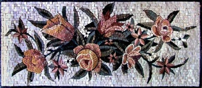 Arte Mosaico - Flor Oriental