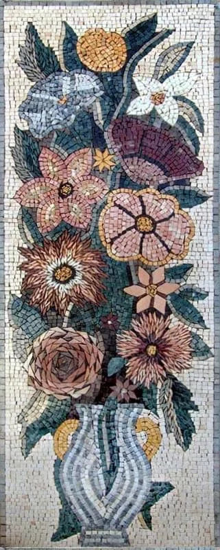 Mosaic Art - Tulips and Carnations