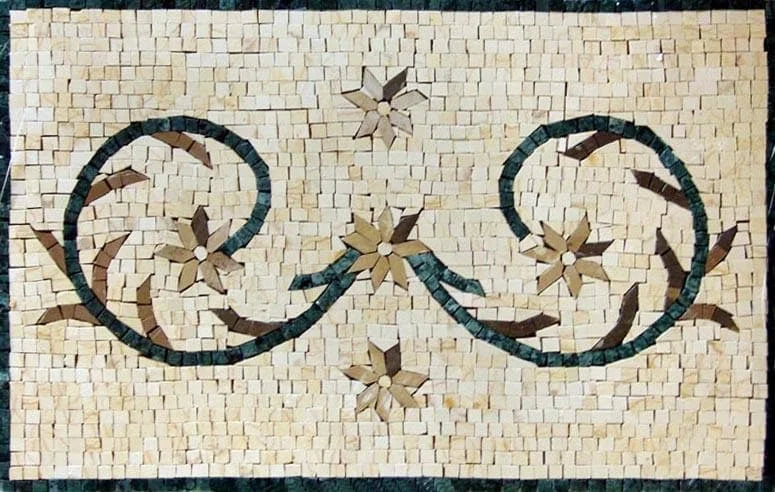 Mosaic Artwork - Flower Wings
