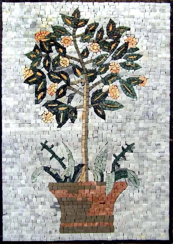 Mosaic Artwork - Lemon Tree