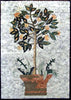 Mosaikgrafik - Zitronenbaum