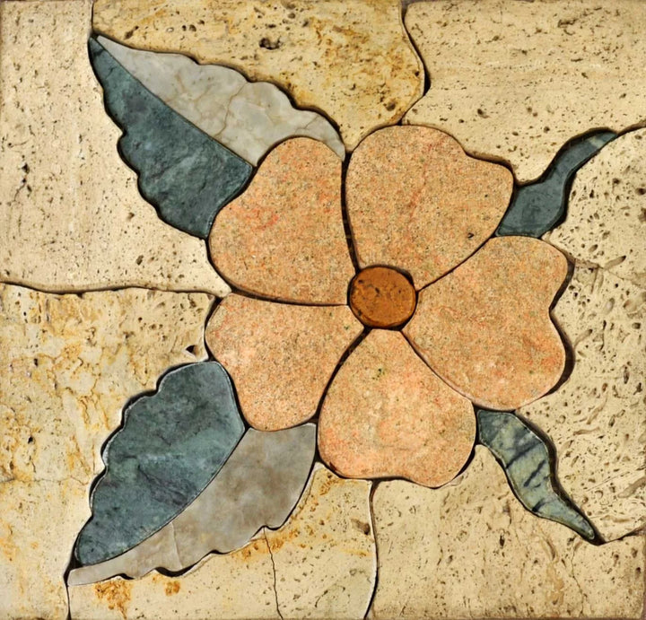 Mosaic Artwork - Lone Bloom
