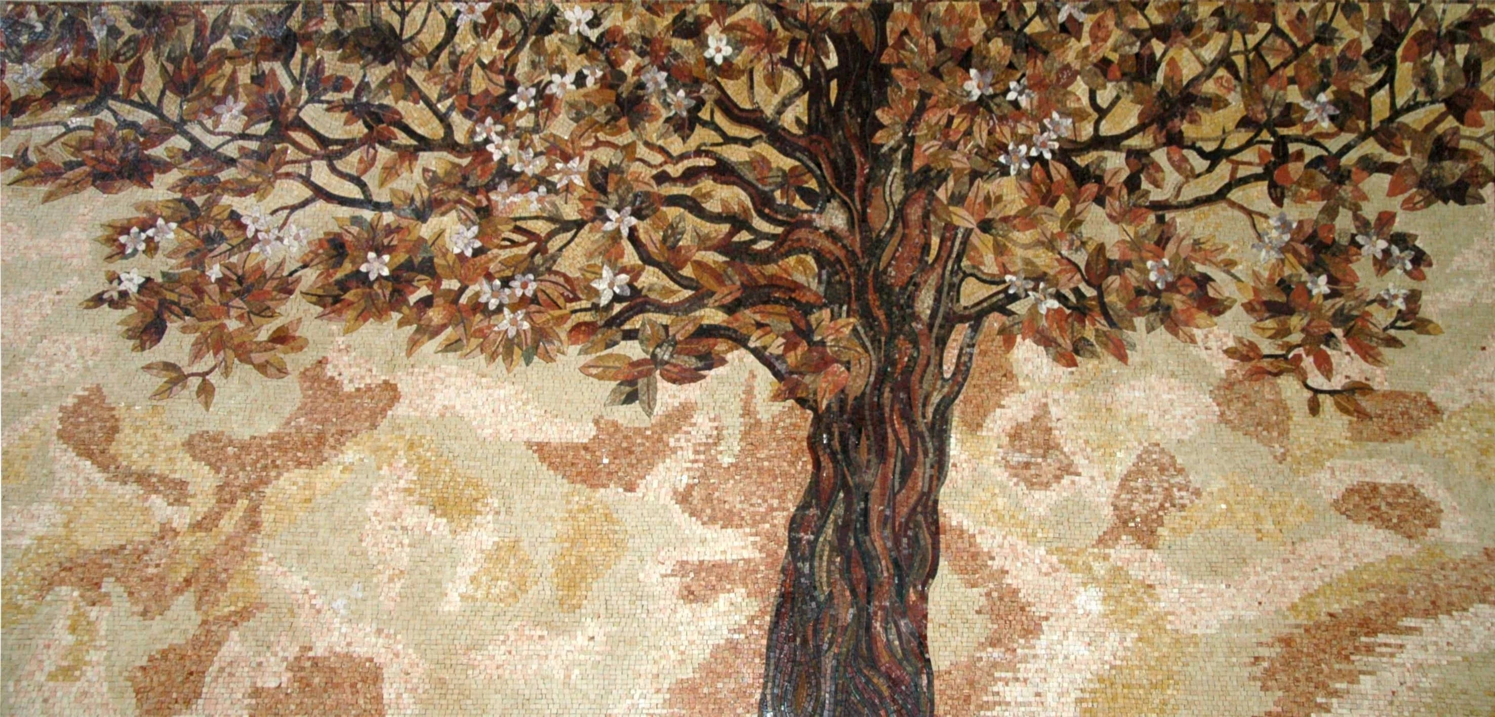 Autumnal Beauty: Mosaic Tree Designs | Flowers And Trees | Mozaico