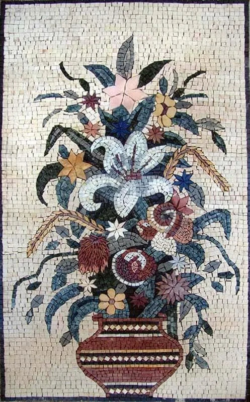 Diseños de mosaico - Lirio oriental