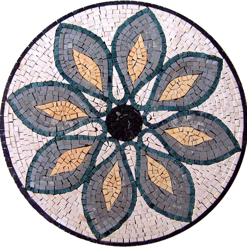 Mosaic Flower Medallion - Valeria