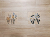 Motifs de mosaïque de fleurs de lys calla