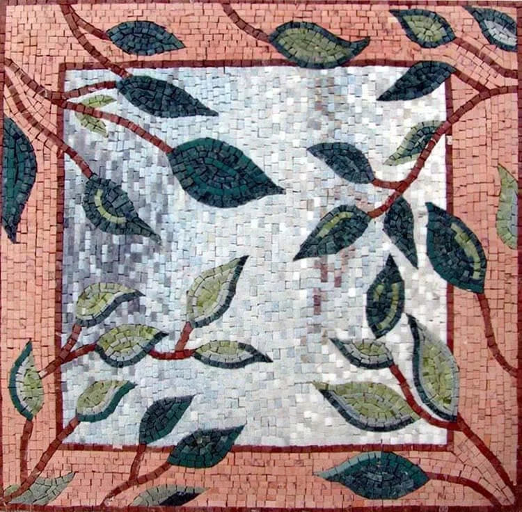 Patrones de mosaico - Hojas de Flori