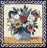 Patrones de mosaico - Flor enmarcada