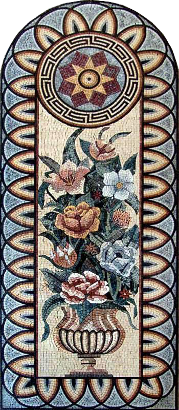 Arte em Mosaico - Mandala Arqueada