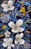 Mosaic Tile Art - Backsplash Lillies