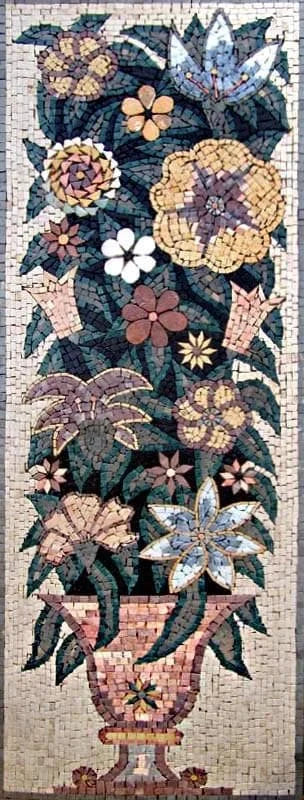 Mosaic Tile Art - Mounting Florals