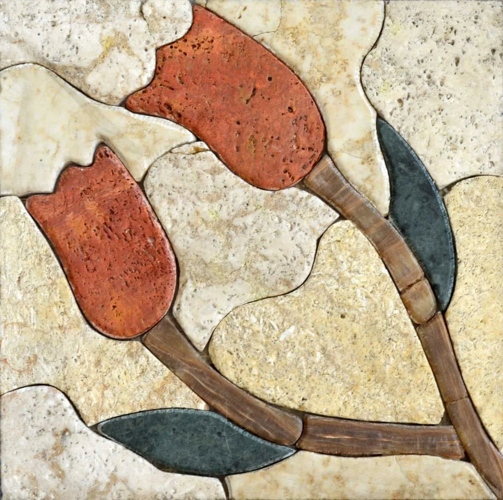 Arte de azulejos de mosaico - Dos Tuls