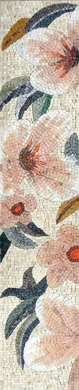 Patrón de mosaico de mosaico - rosa suave