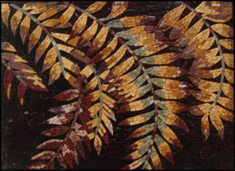 Mosaic Tile Patterns - Autumn Leaves
