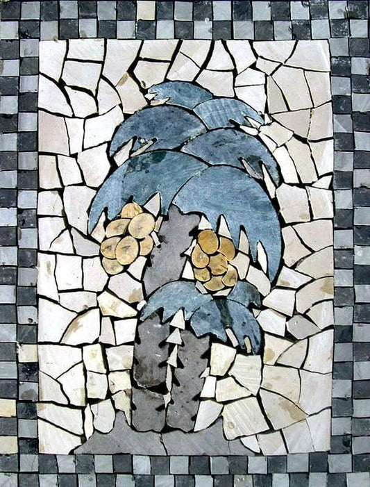 Mosaic Wall Art - Abstract Palm Tree