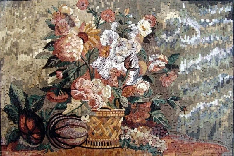 Arte de parede em mosaico - lindo grupo