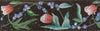 Arte de pared de mosaico - Esmalte floral