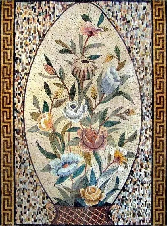 Mosaic Wall Art - The Floral Egg