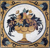 Римские мозаичные узоры - корзина с фруктами