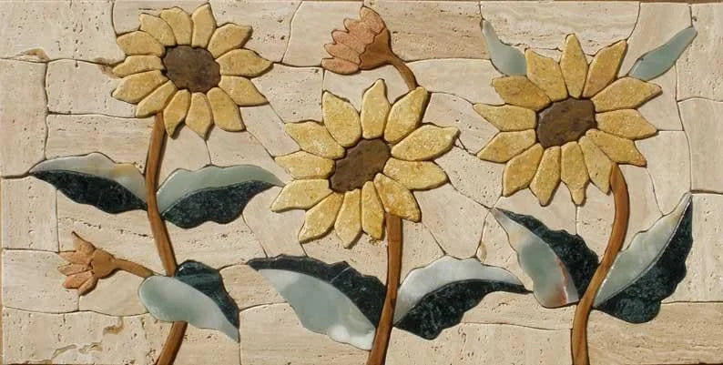 Sonnenblumen-Mosaik-Kunst-Design