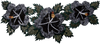 El mosaico de flores de muérdago negro
