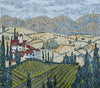 Von der Toskana inspiriert – Mosaik-Wandkunst
