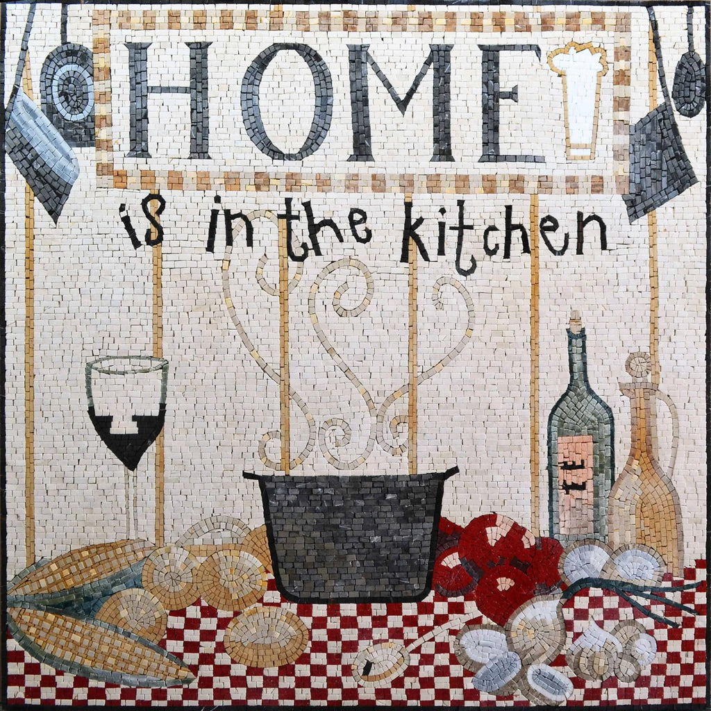 Cucina a mosaico personalizzata - Alzatina cucina