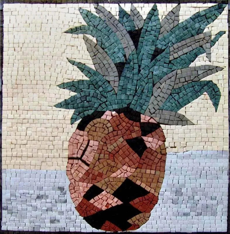 Ananas - Mosaïque Fruit Art | Nourriture et boisson | Mozaïco
