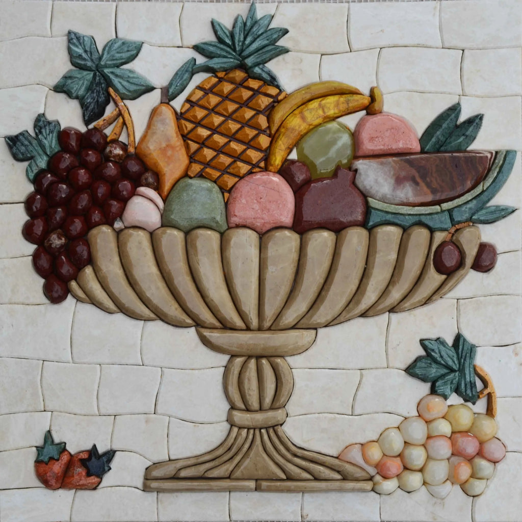 Fruit Heaven I - Bol à fruits en mosaïque | Mozaïco