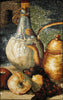 Still Life with Tea Pot & Fruit Mosaic Artwork | Food and Drink | Mozaico