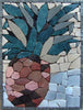 Ananas - Placa para salpicaduras de mosaico de pétalos de frutas | Alimentos y Bebidas | Mozaico