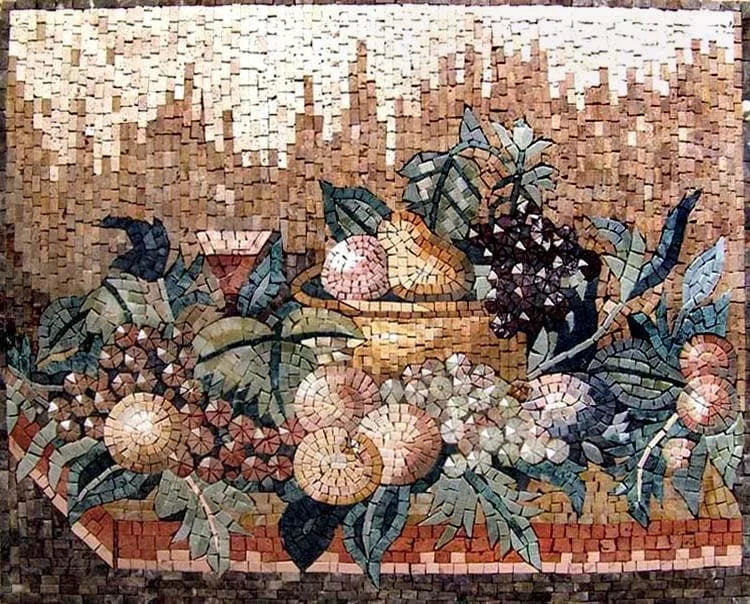 Piatto reale - Arte del mosaico di frutta | Cibo e bevande | Mozaico