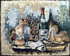 Contemporaneo Vino - Art du vin en mosaïque | Nourriture et boisson | Mozaïco
