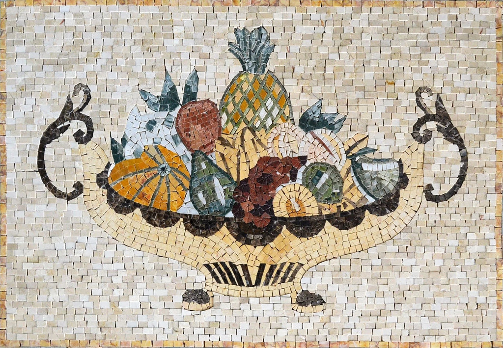 Placa para salpicaduras de cocina de mosaico - Frutas de la pasión