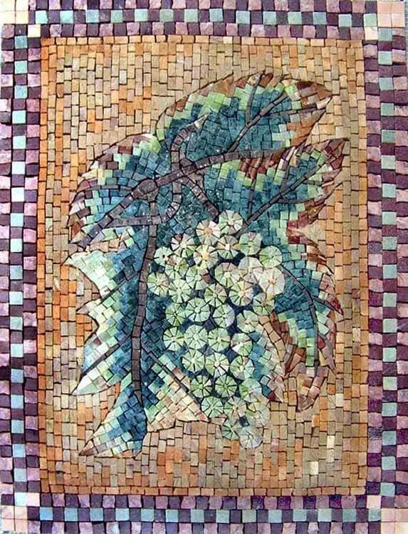 Padrões de mosaico - bagas de uva