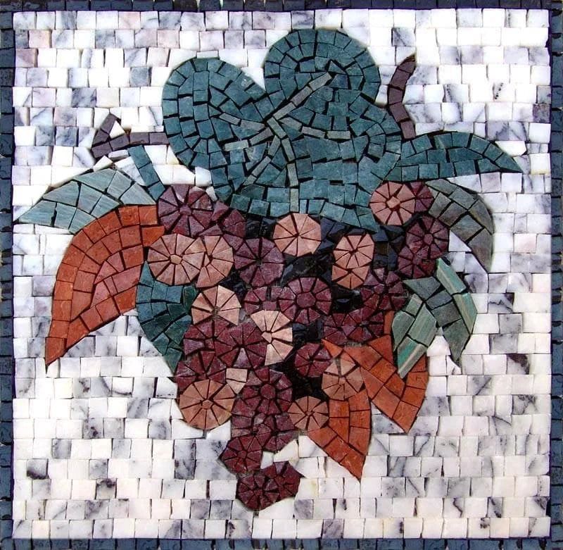 Patrones de mosaico: uvas