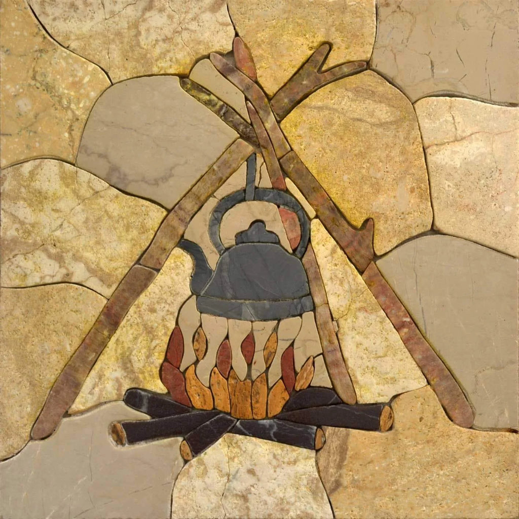 Ustensiles préhistoriques - Petal & Stone Mosaic Art | Mozaïco