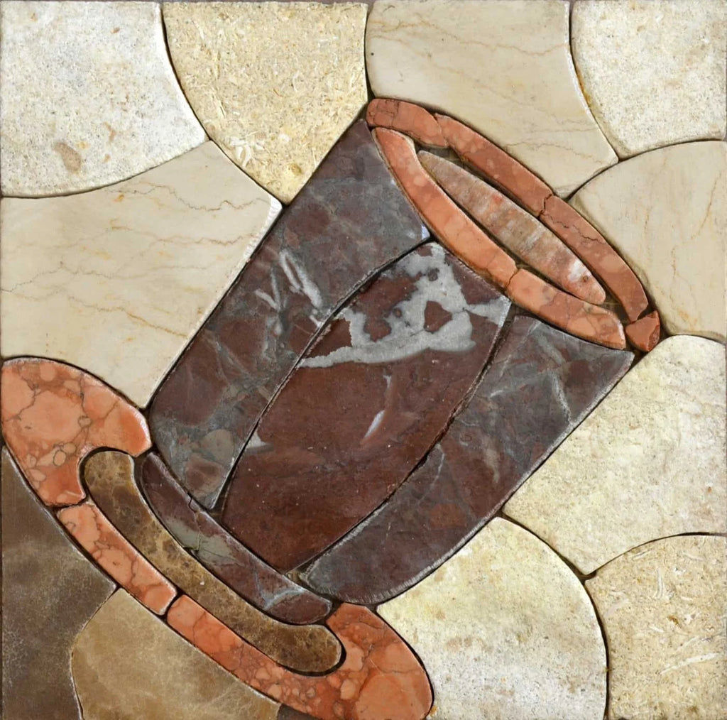 Patrones de mosaico- Copa de piedra