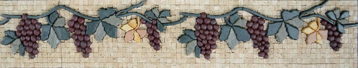 Uvas Maduras - Vine Mosaic Artwork | Alimentos e Bebidas | mosaico