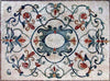 Mosaico de piso botânico arabesco - Kali