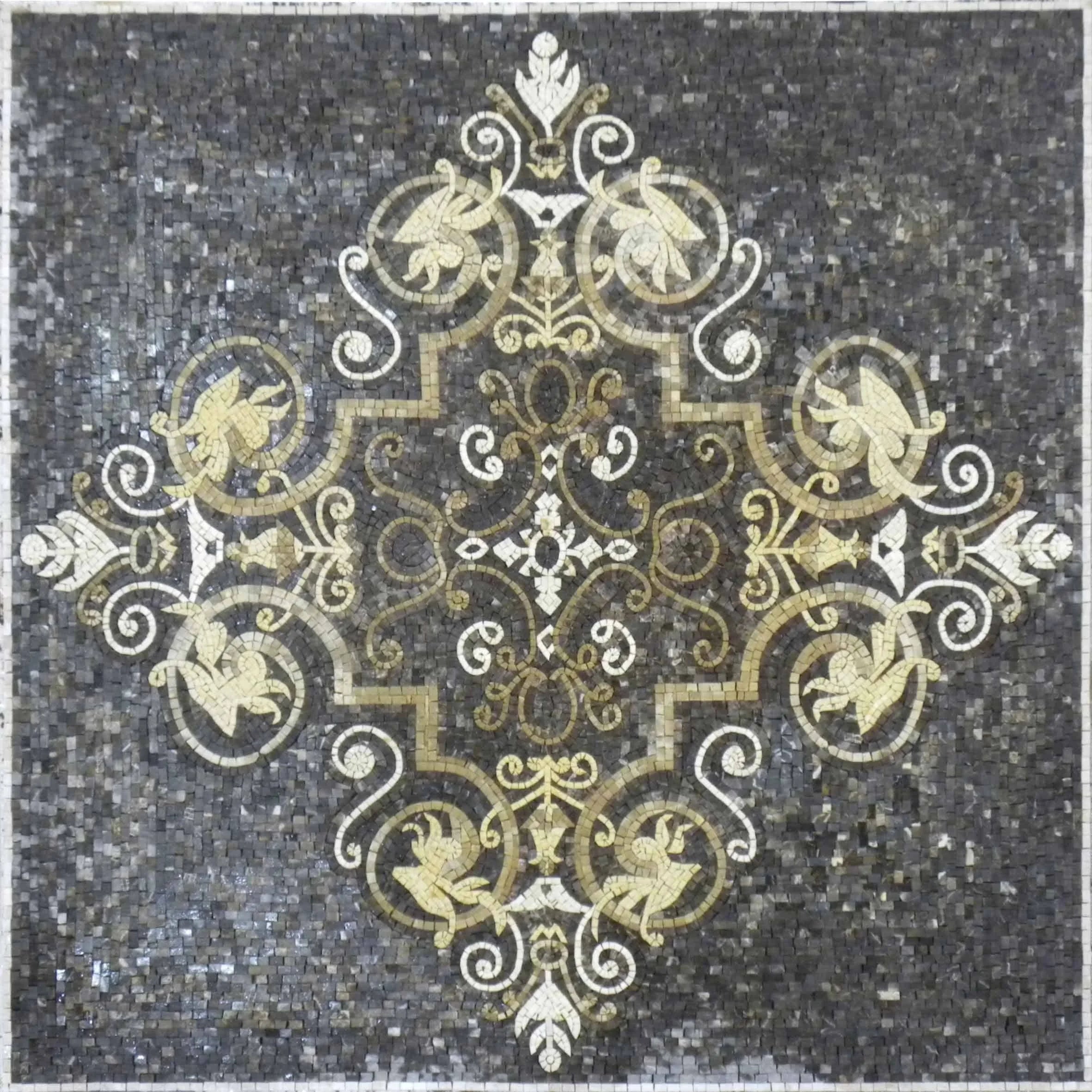 Arabesque Floral Mosaic Geometric Rug - Lutfi II – Mozaico