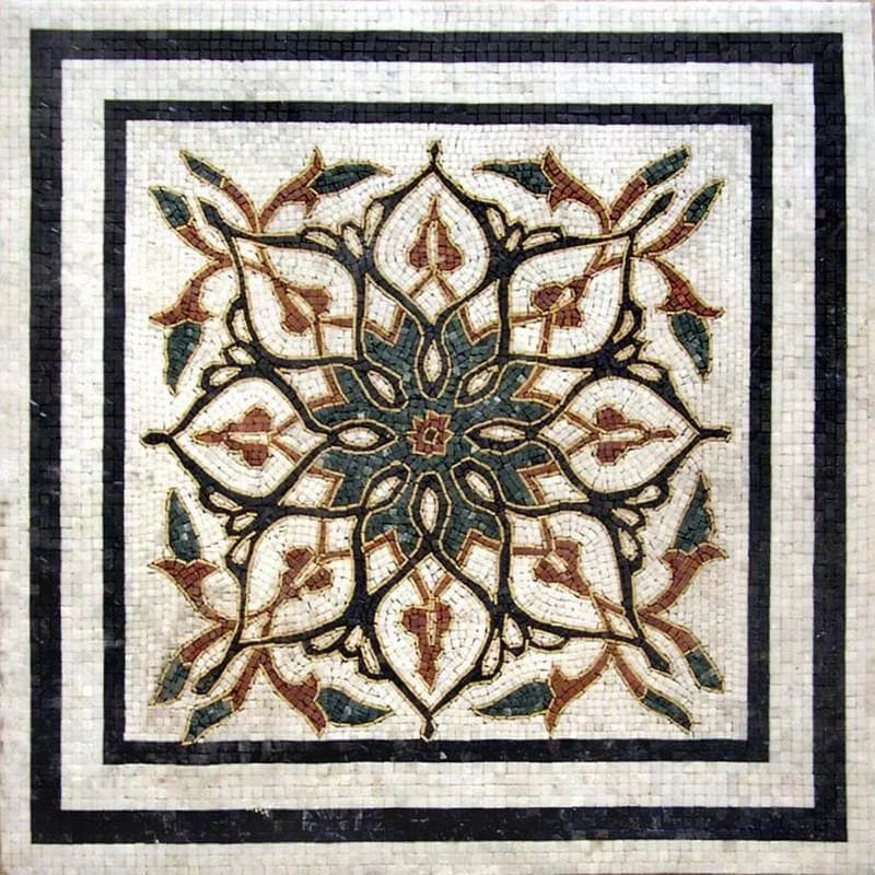 Arabesque Floral Mosaic Tile - Adela
