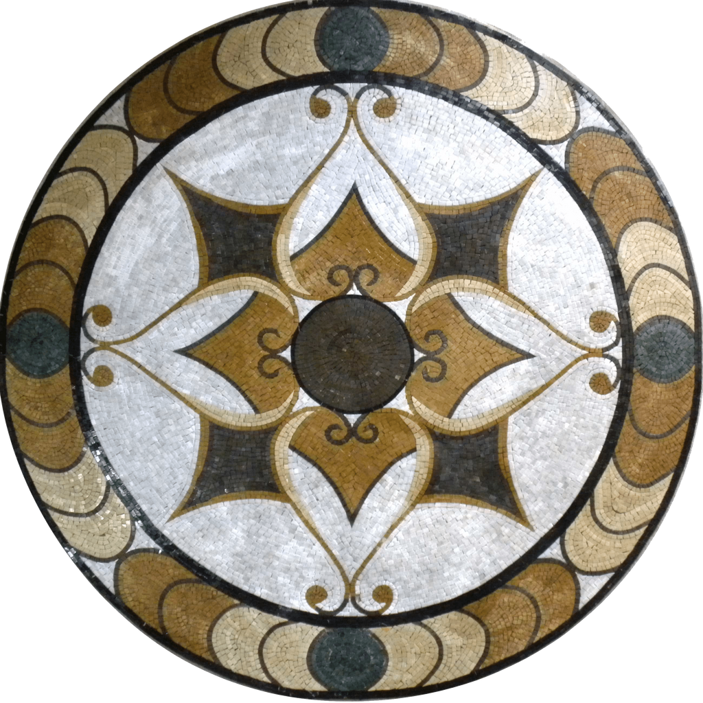 Medalhão arabesco - Mosaico Afya III