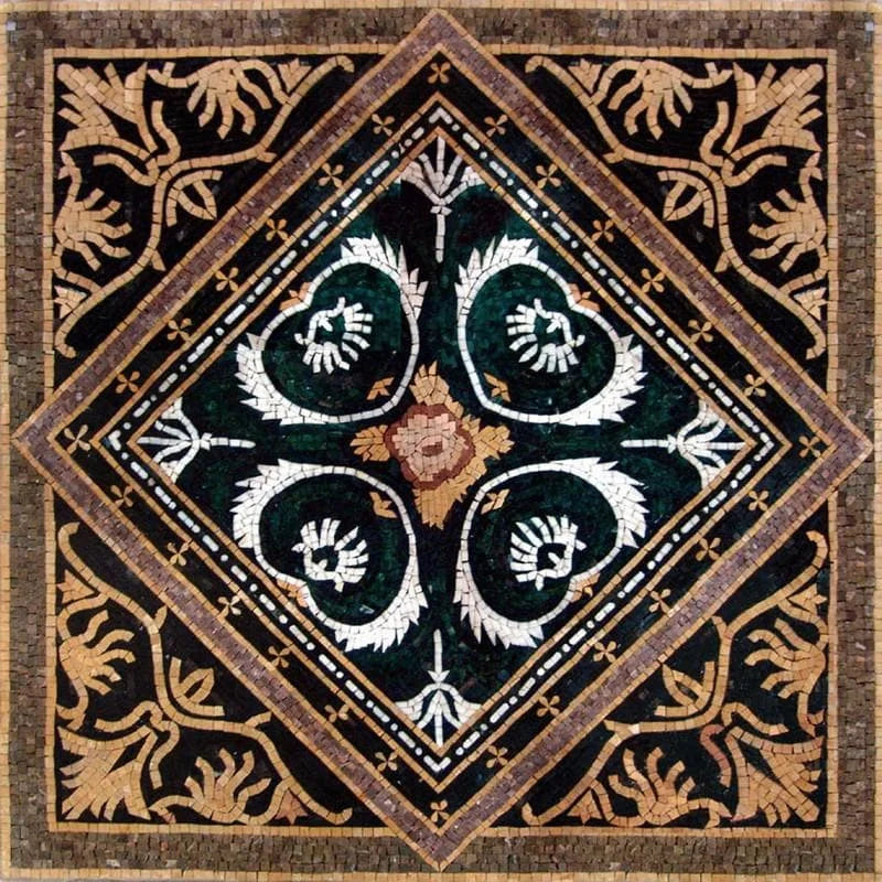 Arabesque Palmette Art Mosaïque - Abruka