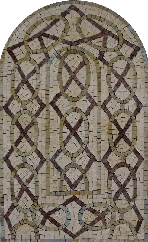 Mosaico de mármore arqueado - Elina