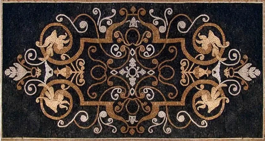 Impresionante mosaico de alfombra de área de Ceiba